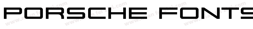 porsche fonts字体转换